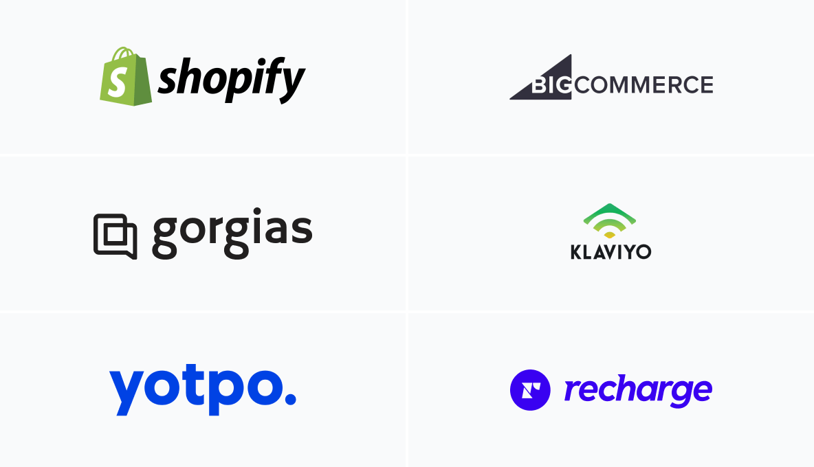 List of technology partner logos.